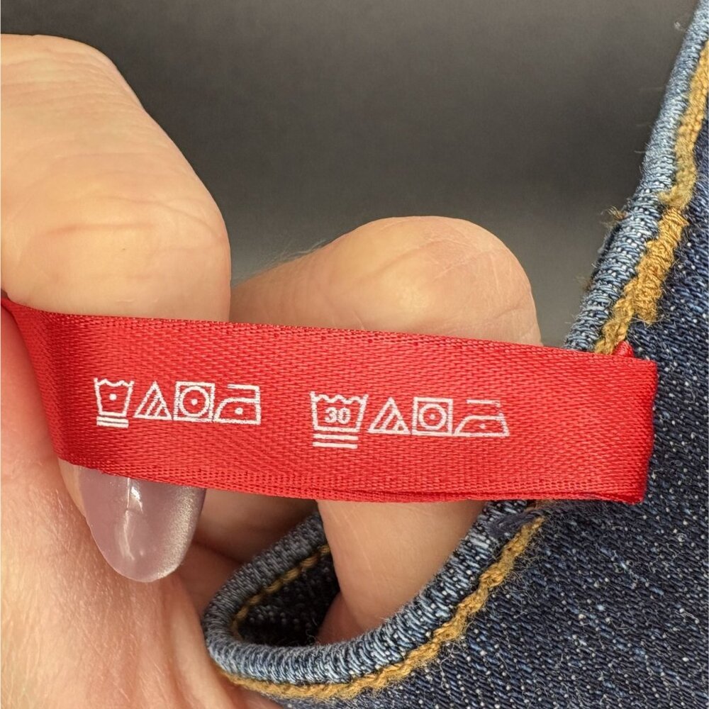 Spanx Women's High-Waisted Skinny Denim Leggings Blue Dark Wash - Picture 5 of 8